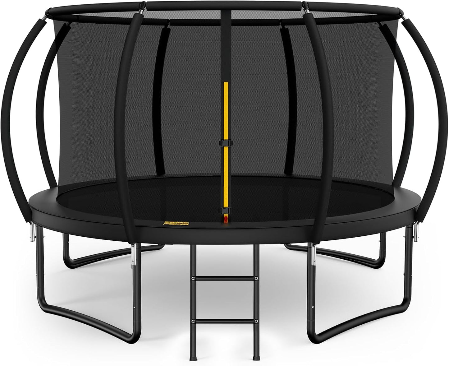 10FT 12FT 14FT  Outdoor Trampoline with Enclosure Net, Heavy Duty Yard Trampolines, ASTM Approval Recreational Trampolines for Kids and Adults